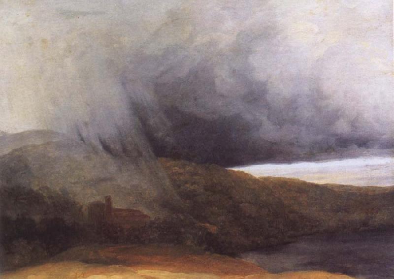 Pierre de Valenciennes Storm by the Banks of a Lake France oil painting art